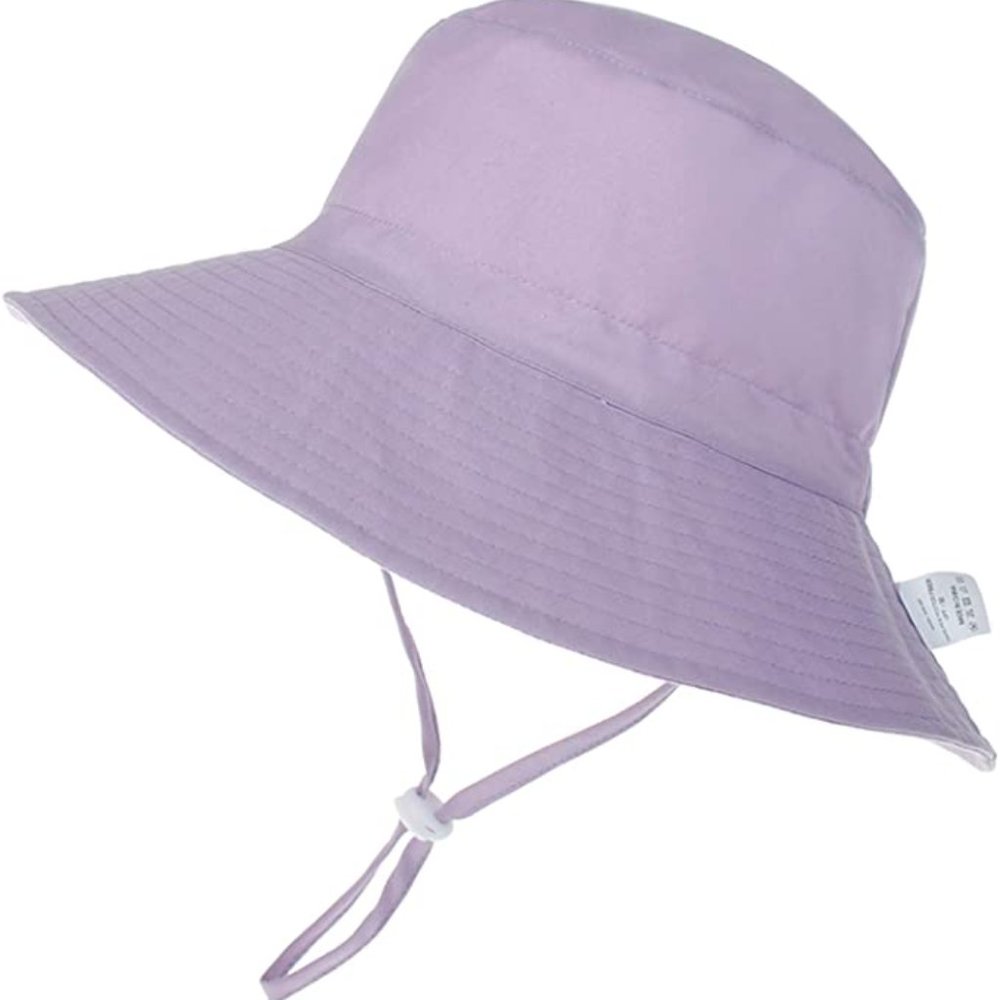 6-36M Sun Protection Wide Brim Baby Sun Hat Purple X002IQQOXR